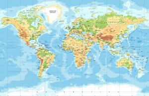 Географическая карта мира 26-010