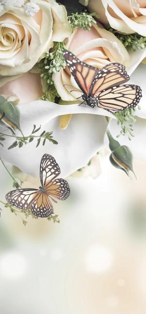 Цветы и бабочки 6512-М